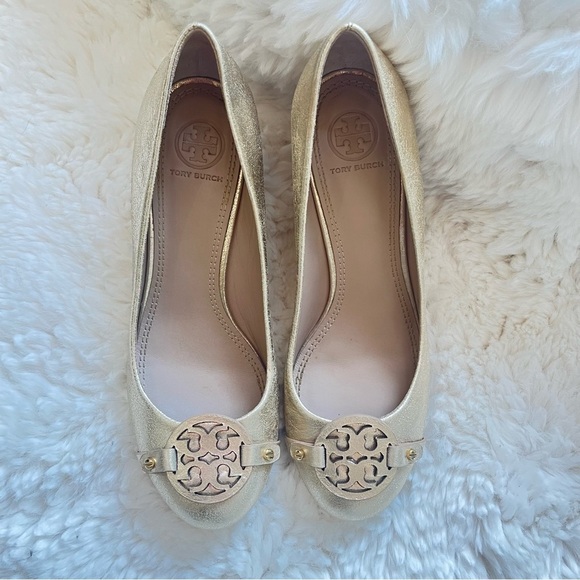 Tory Burch Mini Miller Wedge Gold 7 - Picture 5 of 13